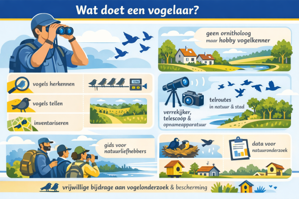 Alles over het beroep vogelaar Wat doet een vogelaar